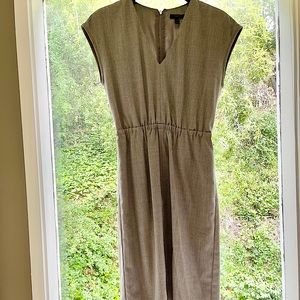 JCrew Light Grey Pinstripe Dress. Size 4. Very good condition.